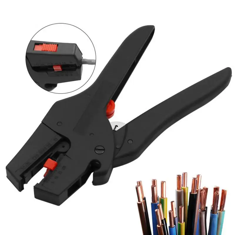 

New Black Automatic Wire Stripper Electrical Cable Insulation Stripping Pliers Common Tools for Electricians Herramientas