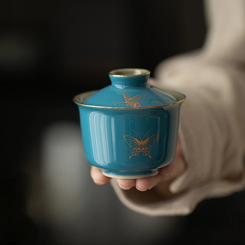 Pottery Ceramic Teacup Hand Painted Butterfly Tea Cup Travel Portable Tea Bowl Pu'er Master Cup Chinese Tea Set Accessories
Pottery Ceramic Teacup Hand Painted Butterfly Tea Cup Travel Portable Tea Bowl Pu'er Master Cup Chinese Tea Set Accessories
