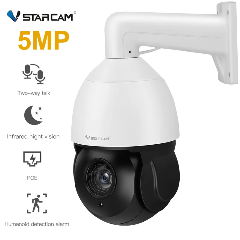 

Vstarcam WiFi IP Camera 5MP HD 30X Optical Zoom Outdoor PTZ Speed Dome Camera Human Detection Security Cam P2P CCTV Surveillance