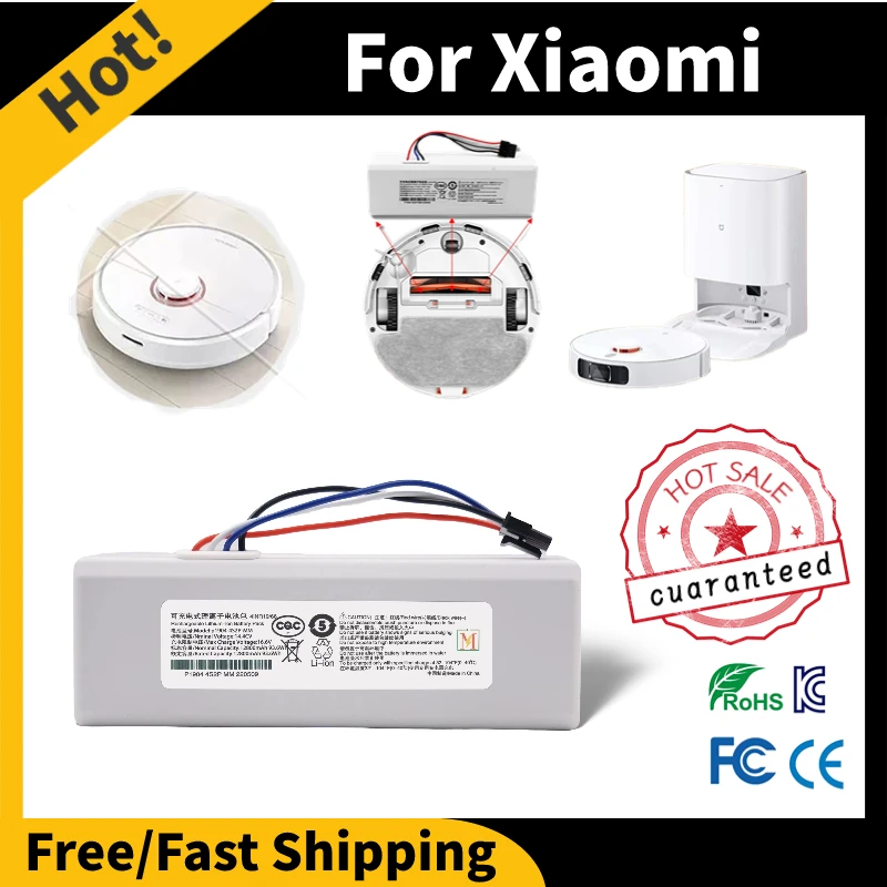 Original 14.4V Lithium Battery For Xiaomi Mijia 1C STYTJ01ZHM Robot Vacuum Mop Cleaner Accessories Parts
Original 14.4V Lithium Battery For Xiaomi Mijia 1C STYTJ01ZHM Robot Vacuum Mop Cleaner Accessories Parts