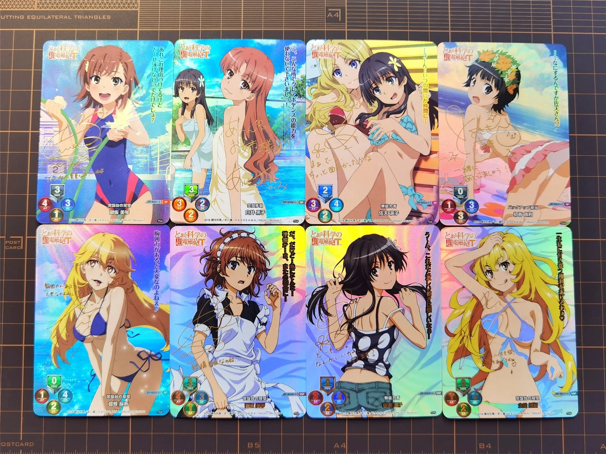 8Pcs/set Anime Toaru Kagaku No Railgun Refractive Foil Glitter Card Autograph Card Kawaii Girl Anime Collectible Card Gift Toy
8Pcs/set Anime Toaru Kagaku No Railgun Refractive Foil Glitter Card Autograph Card Kawaii Girl Anime Collectible Card Gift Toy