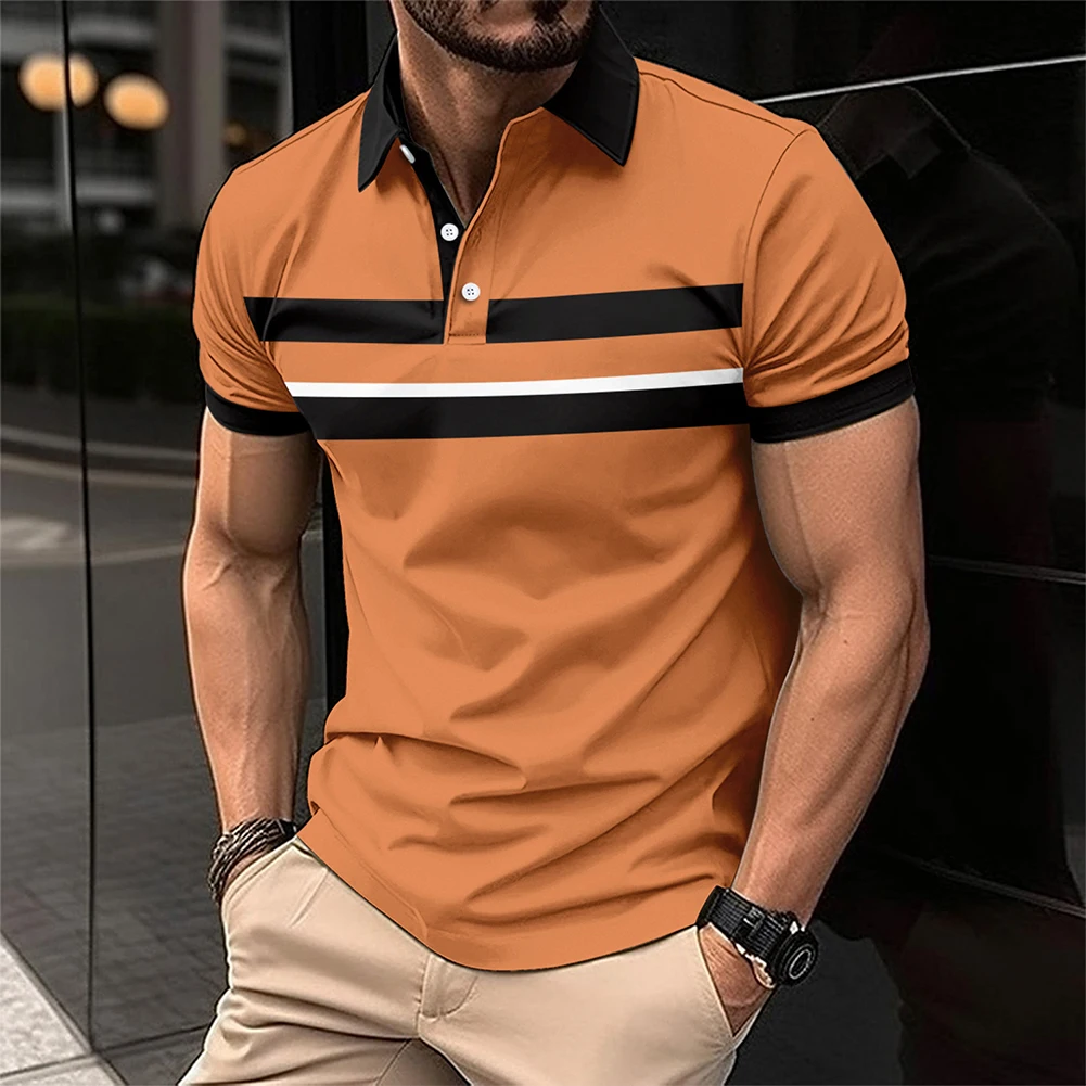 Tee Men Top Holiday Vacation Casual Colorblock Lapel Neck Polyester S-2XL Slight Stretch Streetwear Comfortable
Tee Men Top Holiday Vacation Casual Colorblock Lapel Neck Polyester S-2XL Slight Stretch Streetwear Comfortable
