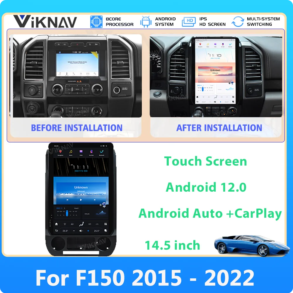Touch Screen Car Radio For Ford F150 2015 - 2022 Android12 head unit 14.5inch Player GPS Autoradio with Wireless Carplay 2 din
Touch Screen Car Radio For Ford F150 2015 - 2022 Android12 head unit 14.5inch Player GPS Autoradio with Wireless Carplay 2 din