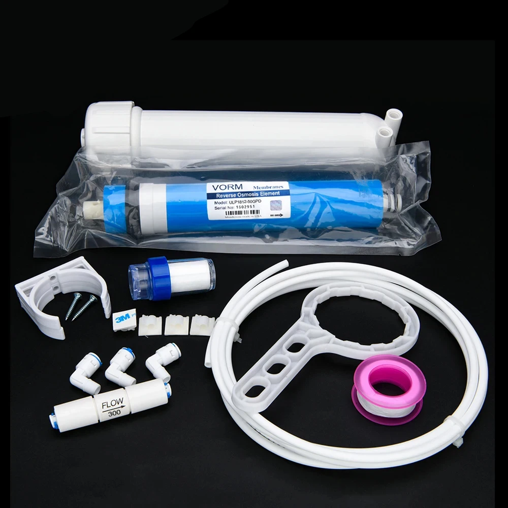 Противошумная мембрана, 50 галлонов в сутки + корпус мембраны обратного осмоса 1812 дюйма + детали стандартной системы, бесплатная доставка 
Противошумная мембрана, 50 галлонов в сутки + корпус мембраны обратного осмоса 1812 дюйма + детали стандартной системы, бесплатная доставка