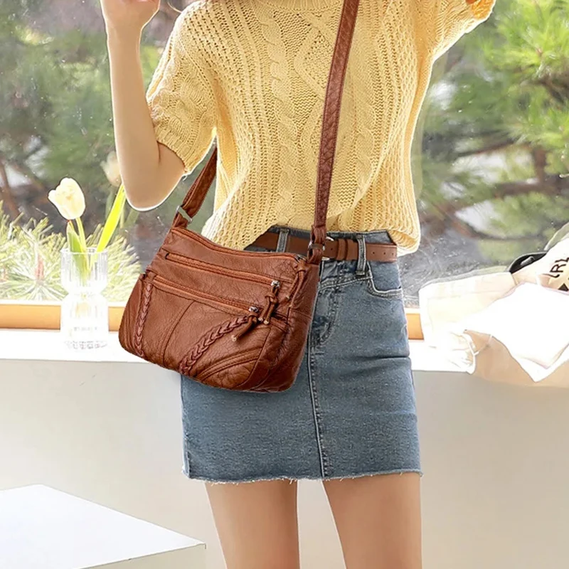 Женская сумка-мессенджер через плечо из мягкой ПУ кожи
Женская сумка-мессенджер через плечо из мягкой ПУ кожи