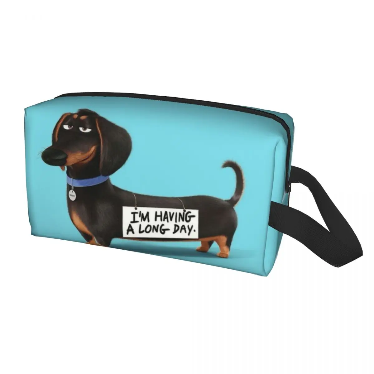 Cute Kawaii Dachshund Travel Toiletry Bag for Women Wiener Badger Sausage Dog Cosmetic Makeup Bag Beauty Storage Dopp Kit 
Cute Kawaii Dachshund Travel Toiletry Bag for Women Wiener Badger Sausage Dog Cosmetic Makeup Bag Beauty Storage Dopp Kit