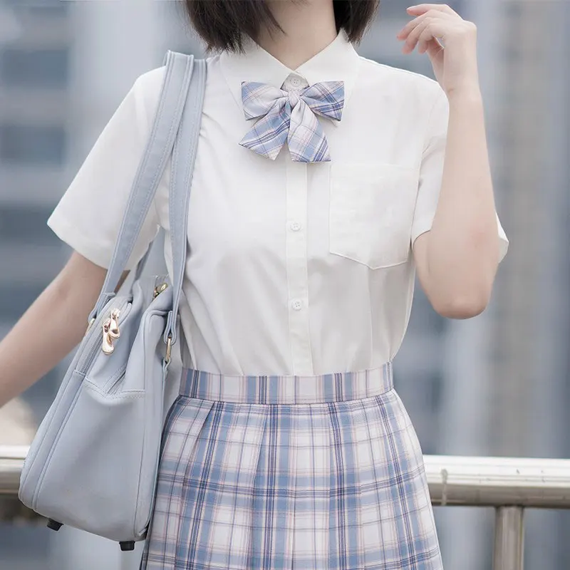 Japanese Jk Uniform Top Cos Student School Clothes Girls Shirt Pink Blouse Korean School Uniforms Short Sleeve White/Black/Blue
Japanese Jk Uniform Top Cos Student School Clothes Girls Shirt Pink Blouse Korean School Uniforms Short Sleeve White/Black/Blue