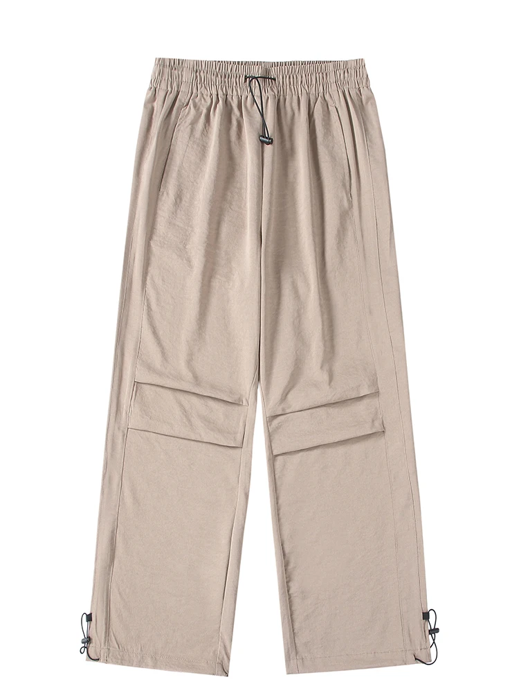 

American retro street functional style straight leg pants for men, parachute pants, trendy pants, casual pants for men