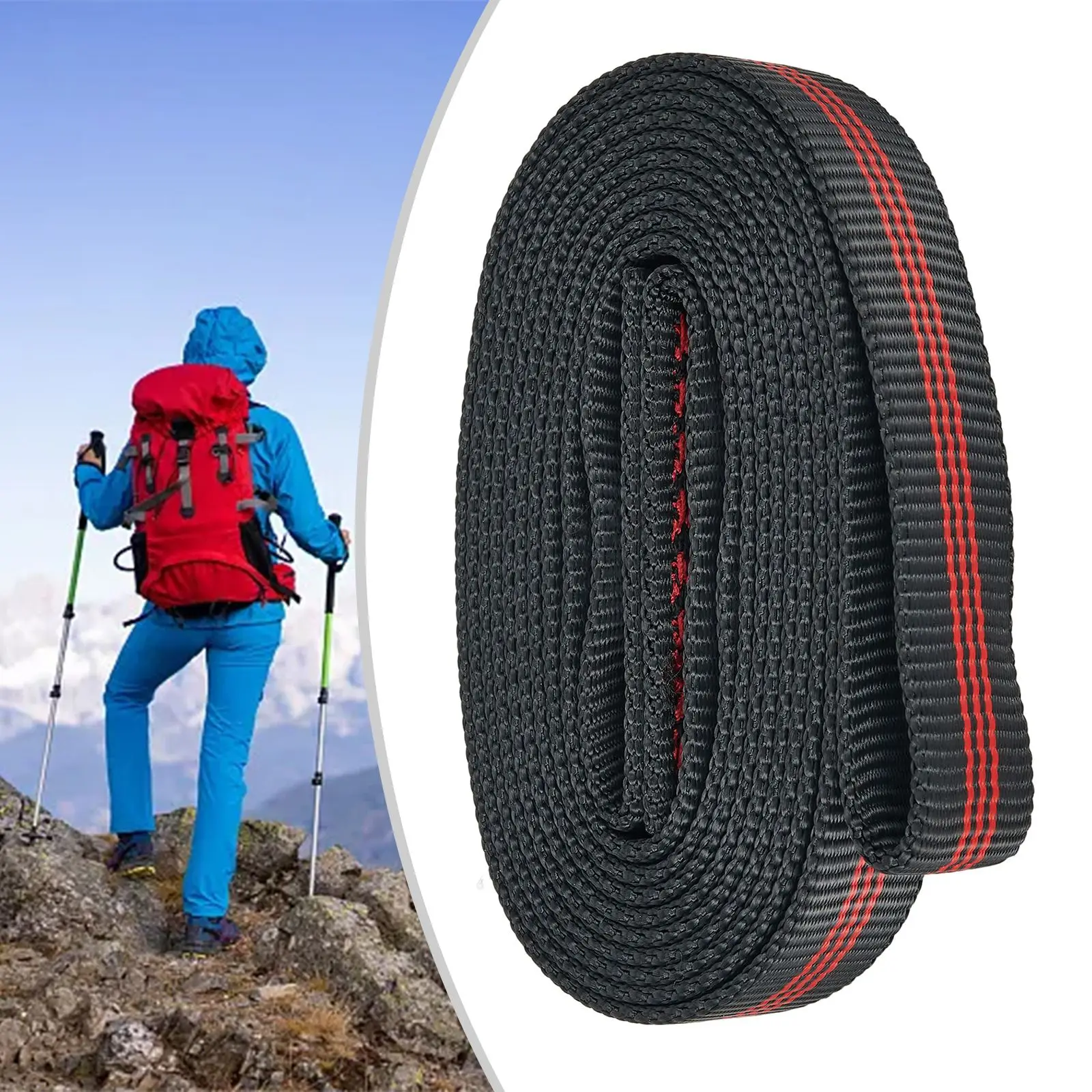 22KN Climbing Bandlet Climbing Bandlet Black High-strength High Quality New Style Practical To Use Car Spare Parts
22KN Climbing Bandlet Climbing Bandlet Black High-strength High Quality New Style Practical To Use Car Spare Parts