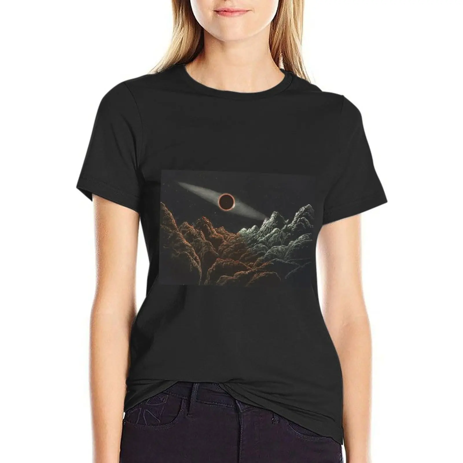 Vintage Eclipse Illustration by James Nasmyth, 1870 T-Shirt korean fashion funnys graphic t-shirts for Women
Vintage Eclipse Illustration by James Nasmyth, 1870 T-Shirt korean fashion funnys graphic t-shirts for Women