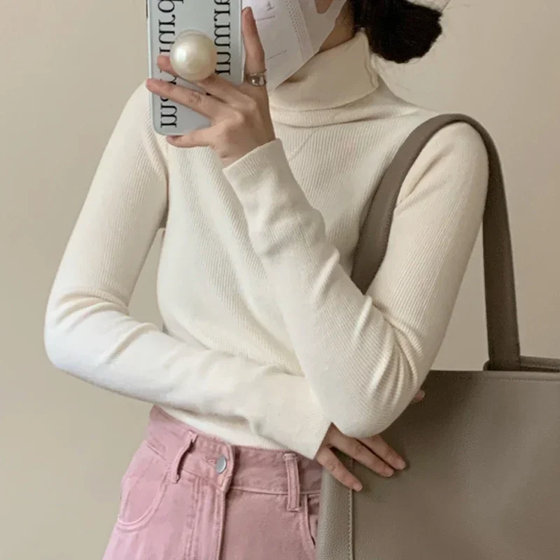 Autumn Winter 2023 Long Sleeve Knitted Sweaters Simple Fashion Turtleneck Pullover Women Sweaters Jumper Casual Pull Tops 29775
Autumn Winter 2023 Long Sleeve Knitted Sweaters Simple Fashion Turtleneck Pullover Women Sweaters Jumper Casual Pull Tops 29775