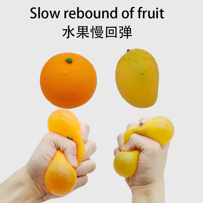 Slow rebound creative decompression toy simulation fruit pinch music vent ball stress reducer trick small gift
Slow rebound creative decompression toy simulation fruit pinch music vent ball stress reducer trick small gift