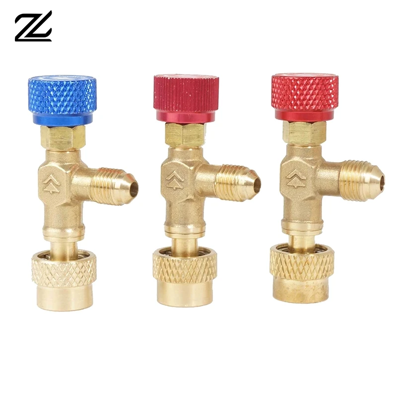 

Refrigeration Tool HS R410a R22 Air Conditioning Safety Valve Adapter Fitting Refrigeration Charging Copper Adapter For R410A