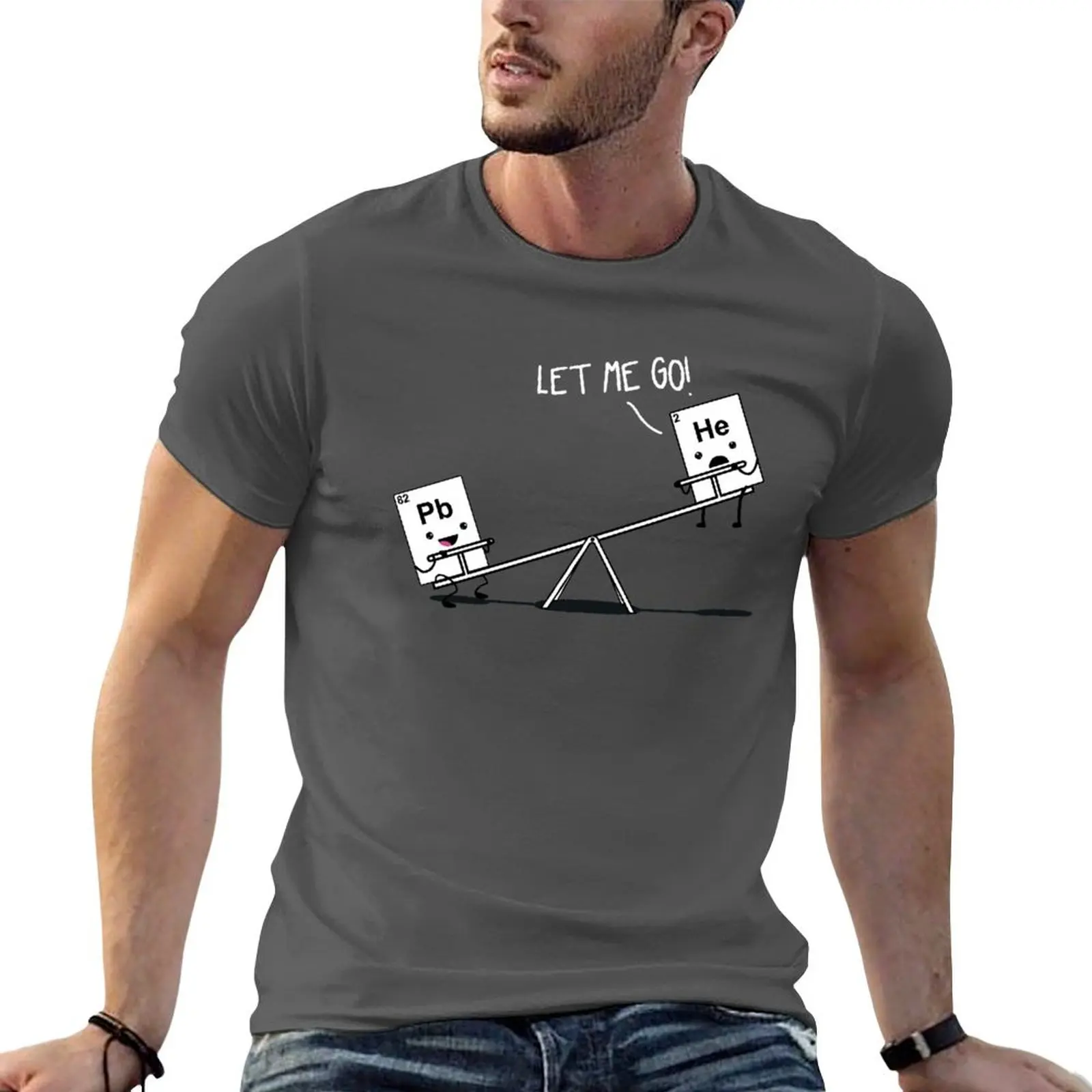 Забавная химическая футболка Pb He Lead and Helium on a Seesaw, летние топы, винтажные милые мужские футболки
Забавная химическая футболка Pb He Lead and Helium on a Seesaw, летние топы, винтажные милые мужские футболки