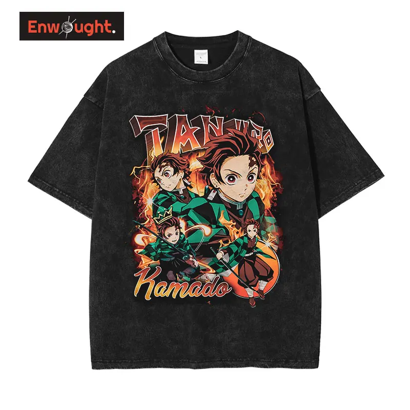 Demon Slayer T Shirts Men Streetwear Vintage Washed Kamado Tanjirou Oversized T-shirt Harajuku Manga Kimetsu No Yaiba Tops Tees
Demon Slayer T Shirts Men Streetwear Vintage Washed Kamado Tanjirou Oversized T-shirt Harajuku Manga Kimetsu No Yaiba Tops Tees