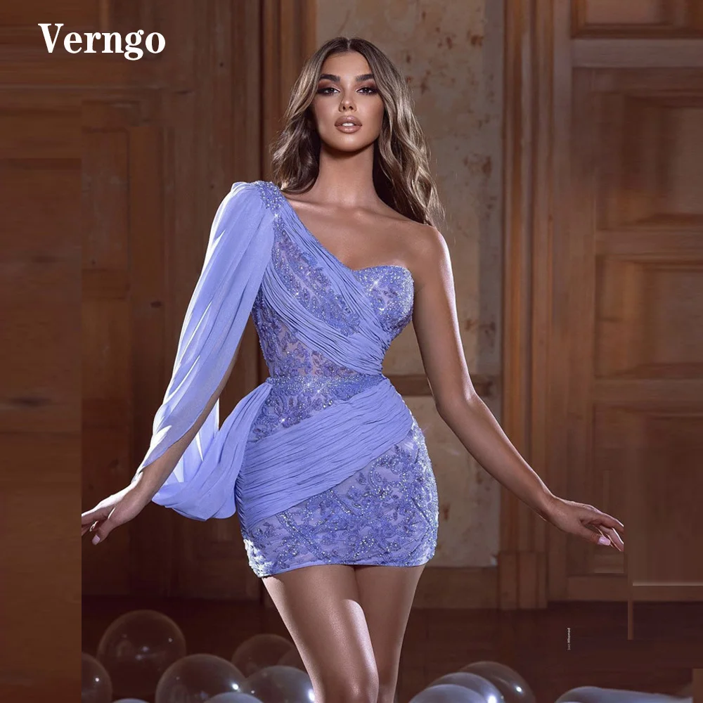Verngo, лавандовые короткие платья-футляры 2022, женское официальное мини-платье на одно плечо
Verngo, лавандовые короткие платья-футляры 2022, женское официальное мини-платье на одно плечо