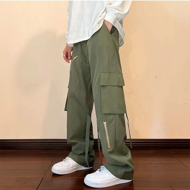 Gidyq Women Bandage Cargo Pants American Style Fashion Zipped Wide Leg Pants Streetwear All Match High Waist Female Trousers
Gidyq Women Bandage Cargo Pants American Style Fashion Zipped Wide Leg Pants Streetwear All Match High Waist Female Trousers