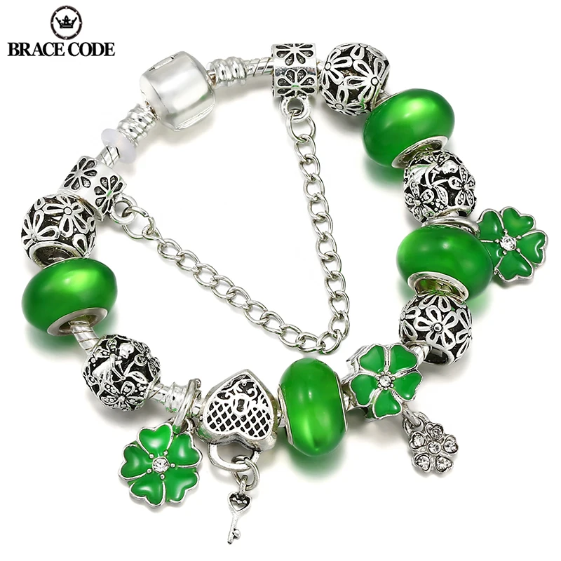 BRACE CODE Silver Plated Charm Bracelet with Heart Pendant and Flower Fairy Charm Faux Murano Beads Friendship Bracelet
BRACE CODE Silver Plated Charm Bracelet with Heart Pendant and Flower Fairy Charm Faux Murano Beads Friendship Bracelet