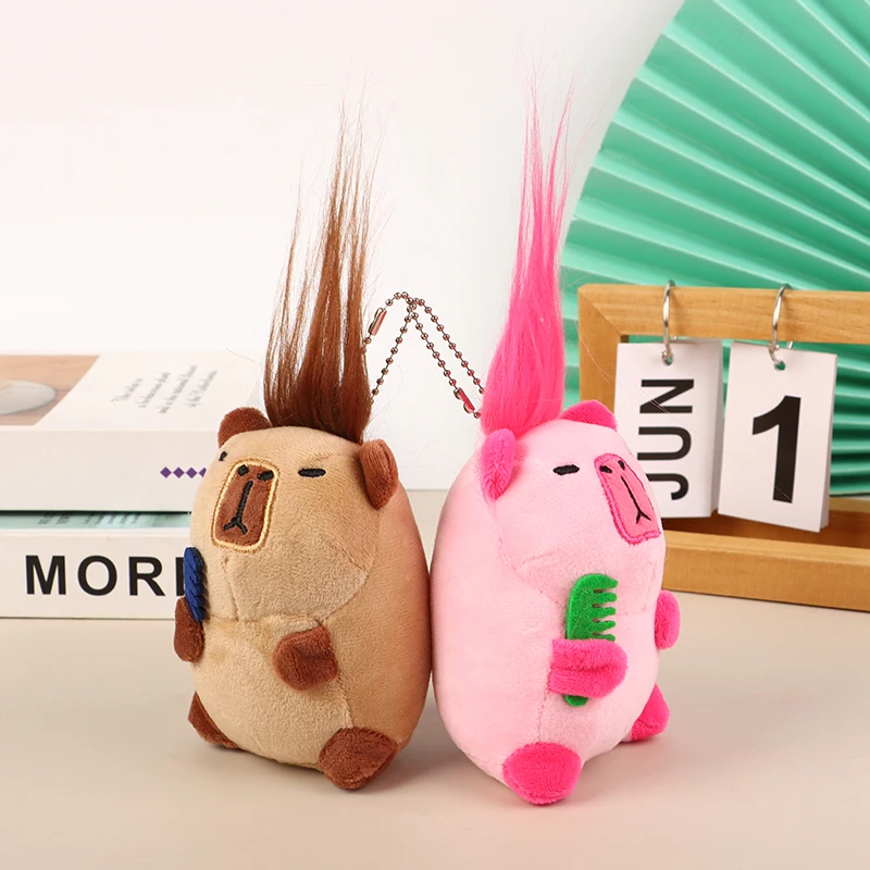 Cute Capybara Keychain Plush Toy Doll Guinea Pig Pendant Keyring Fried Hair Doll Pendant Car Backpack Charms Bag Decor Accessory
Cute Capybara Keychain Plush Toy Doll Guinea Pig Pendant Keyring Fried Hair Doll Pendant Car Backpack Charms Bag Decor Accessory