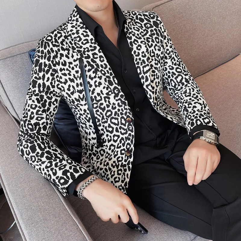 Men Spring High Quality Leopard Printing Business Suit Jackets/Male Slim Fit Casual Blazers Coat Hombre Smoking Uomo Tuxedo 4XL
Men Spring High Quality Leopard Printing Business Suit Jackets/Male Slim Fit Casual Blazers Coat Hombre Smoking Uomo Tuxedo 4XL