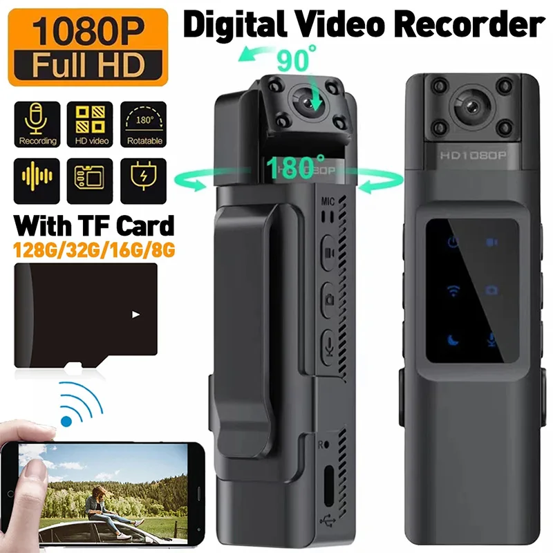 NEW Wifi Hotspot Sport Camera 1080P Portable Digital Video Recorder Body Camera Night Vision DVR Miniature Camcorder Mini Camera
NEW Wifi Hotspot Sport Camera 1080P Portable Digital Video Recorder Body Camera Night Vision DVR Miniature Camcorder Mini Camera