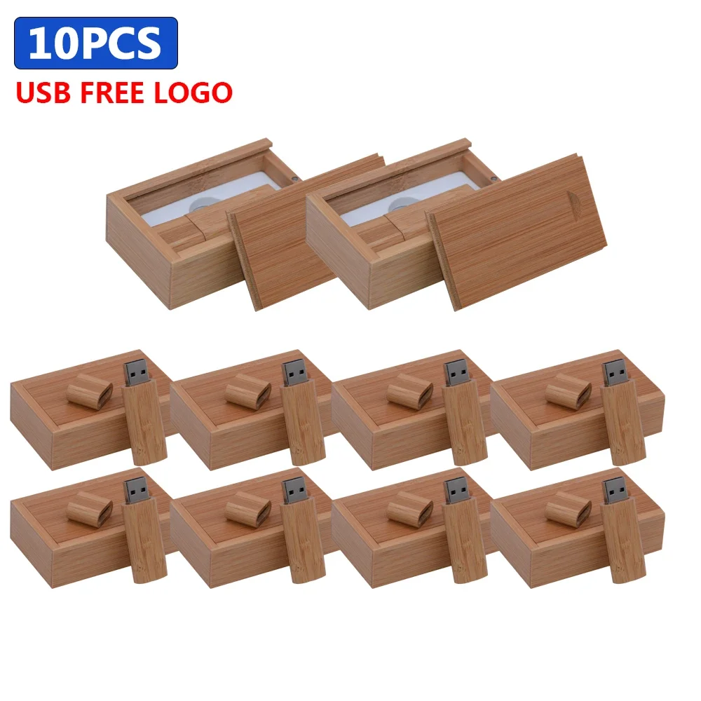 10 PCS/LOT Wooden Box USB Flash Drive USB 2.0 Free Custom Logo Pen drive 128GB 64GB 32GB Memory Stick Photography Wedding Gifts
10 PCS/LOT Wooden Box USB Flash Drive USB 2.0 Free Custom Logo Pen drive 128GB 64GB 32GB Memory Stick Photography Wedding Gifts
