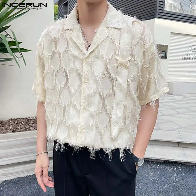 INCERUN Tops 2023 Korean Style New Men Fringed Tassels Design Shirts Casual Streetwear Hot Sale Short Sleeved Lapel Blouse S-5XL
INCERUN Tops 2023 Korean Style New Men Fringed Tassels Design Shirts Casual Streetwear Hot Sale Short Sleeved Lapel Blouse S-5XL