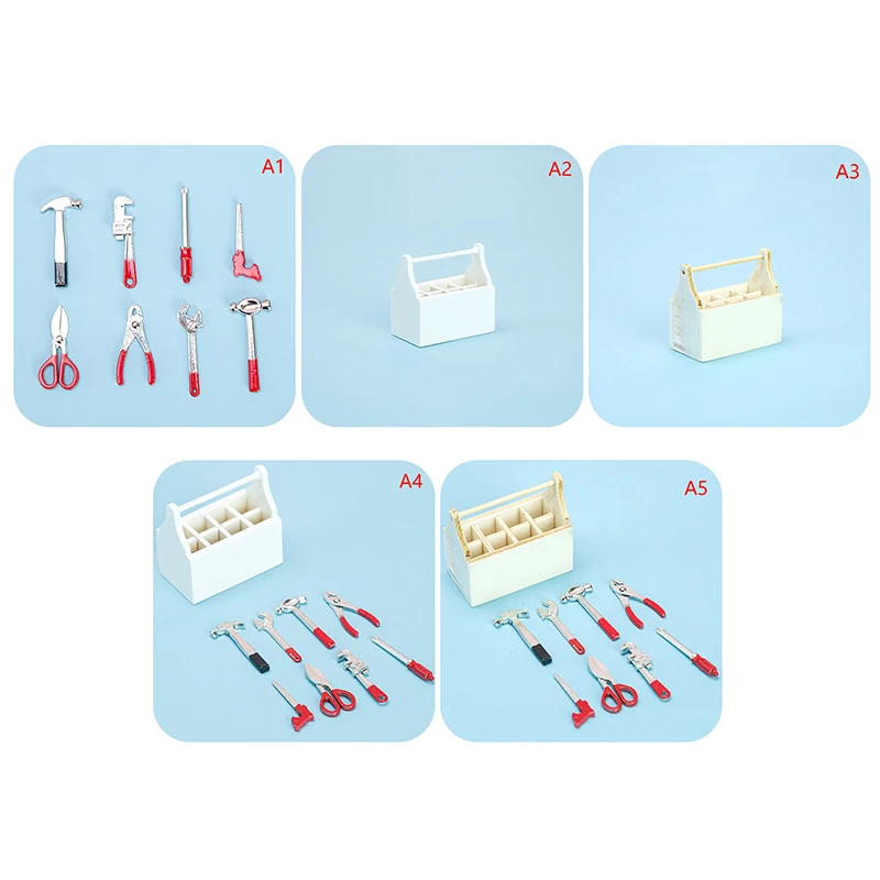 1/12 Dollhouse Miniature Mini Repair Tools Simulation Toolbox Model Toys for Doll House Decoration Accessories
1/12 Dollhouse Miniature Mini Repair Tools Simulation Toolbox Model Toys for Doll House Decoration Accessories