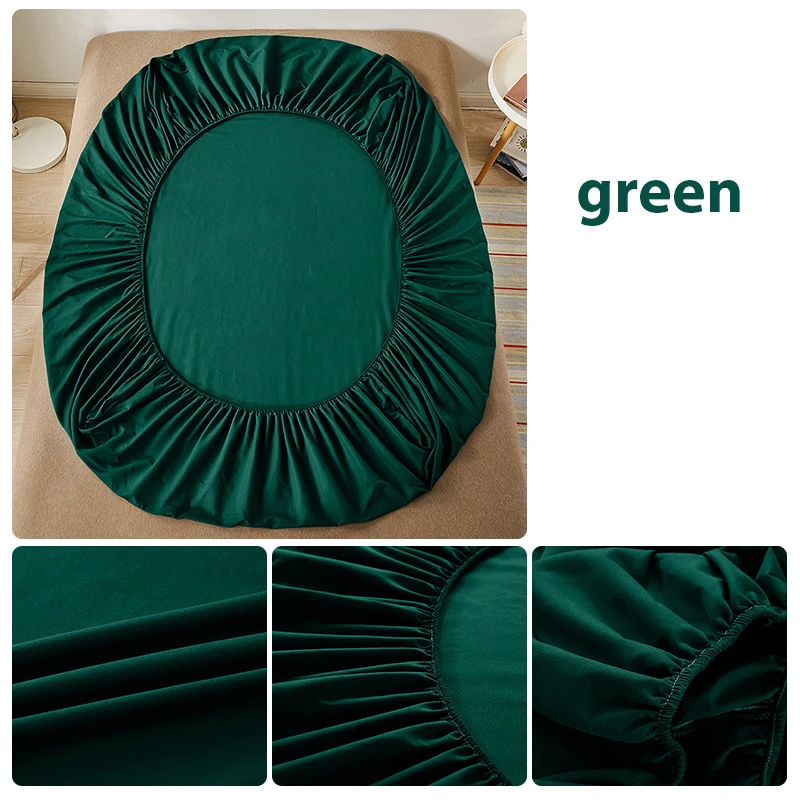 Thicken Velvet Mattress Cover Bed Sheets Pad Protector Solid Color Bed Fitted Cover Latex Mat Cover 140/150/160/180x200cm 23 Mallzona S1ebcd57ed94a422f84b36d621b0fec4bn Thicken Velvet Mattress Cover Bed Sheets Pad Protector Solid Color Bed Fitted Cover Latex Mat Cover 140/150/160/180x200cm Mallzona