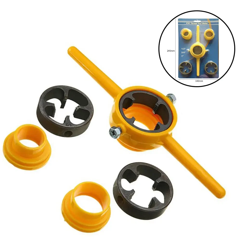 6 Piece PVC/NPT Threading Tool Set 60° Tapered Pipes Threader 1/2 3/4 1 Inch For Pumps Pipes Taps Dies Hand Tools Pipe Repair
6 Piece PVC/NPT Threading Tool Set 60° Tapered Pipes Threader 1/2 3/4 1 Inch For Pumps Pipes Taps Dies Hand Tools Pipe Repair