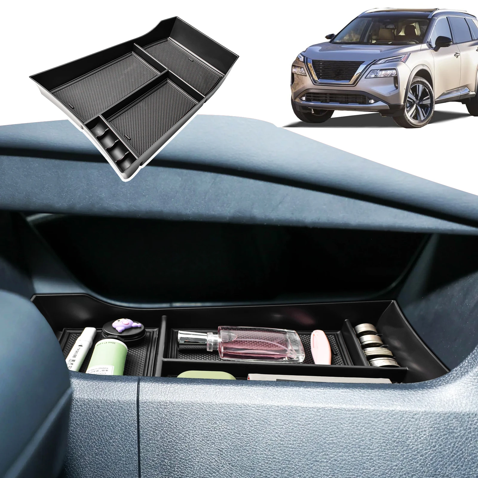Lower Center Console Tray For Nissna Rogue 2022 2023 2024 Armrest Lower Storage Car Box Secondary Coin Car Storage ABS Organizer
Lower Center Console Tray For Nissna Rogue 2022 2023 2024 Armrest Lower Storage Car Box Secondary Coin Car Storage ABS Organizer