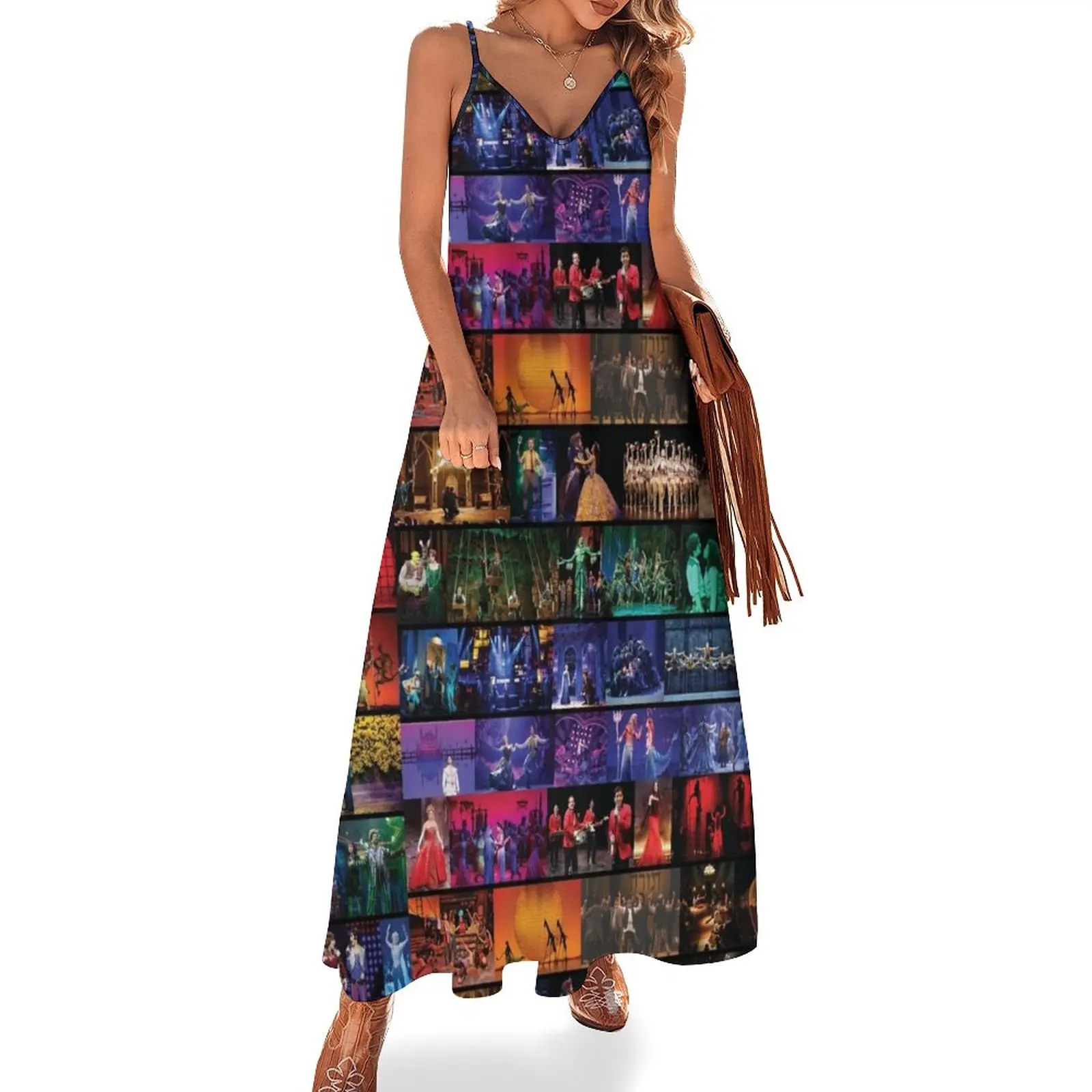 Rainbow Collage of Broadway Sows Sleeveless Dress clothing women summer 2024 Woman clothes
Rainbow Collage of Broadway Sows Sleeveless Dress clothing women summer 2024 Woman clothes