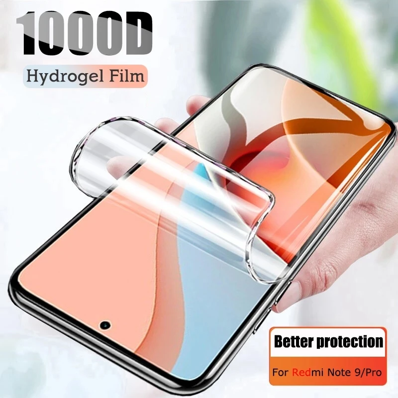 

2/4Pcs Hydrogel Note 8 7 Pro 9S 8T 10 10S 10T Screen Protector For Xiaomi Redmi 9 9T 9A 9C NFC 10C 12C 13C Film