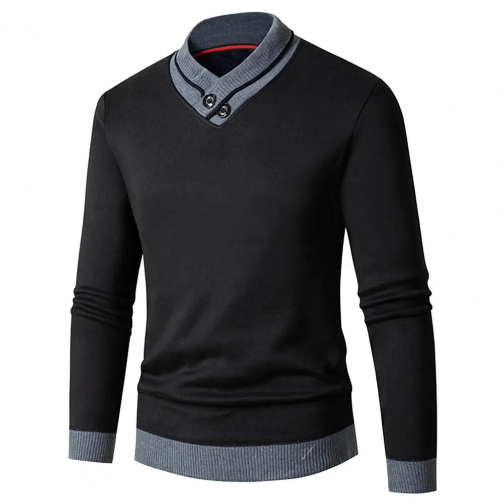 Color-blocking Sweater Cozy V-neck Men's Sweater Thermal Underwear Set for Autumn Winter Knitted Thick Warm with Slim Fit
Color-blocking Sweater Cozy V-neck Men's Sweater Thermal Underwear Set for Autumn Winter Knitted Thick Warm with Slim Fit