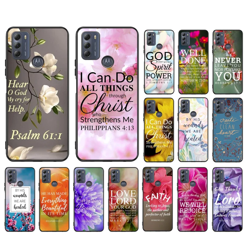 Flower Bible Verse Christian Phone Case For Moto G100 G50 G60 G60S G10 G20 G30 G53 G13 G32 G stylus G8 G9 G Power G9 Plus G Pure
Flower Bible Verse Christian Phone Case For Moto G100 G50 G60 G60S G10 G20 G30 G53 G13 G32 G stylus G8 G9 G Power G9 Plus G Pure