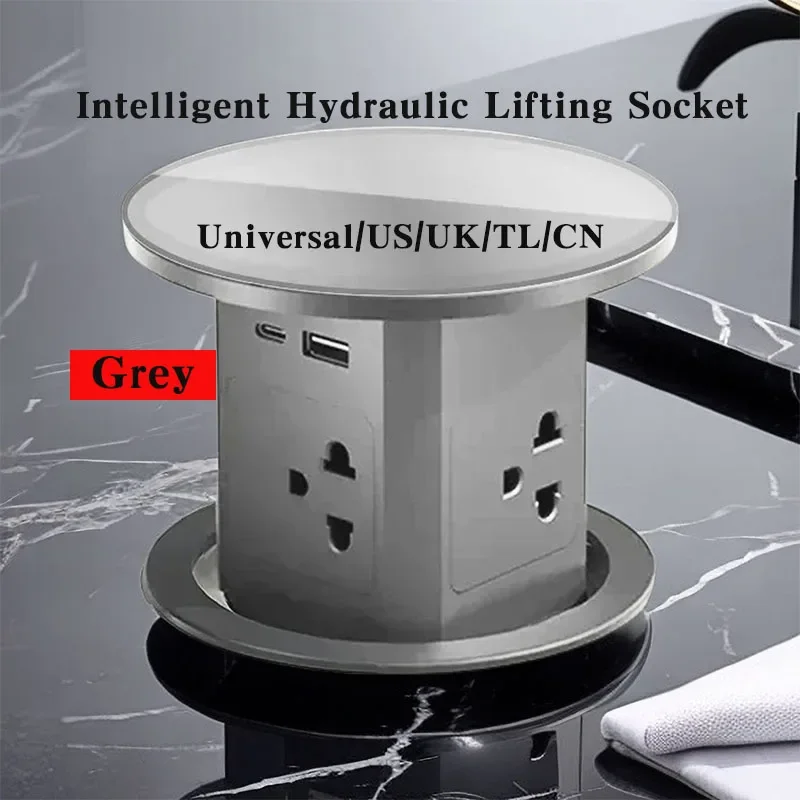 Intelligent Hydraulic Lifting Socket US/UK/TL/CN/Universal Plug Adapter, Surrounding Sockets On All Sides,Hidden Installation
Intelligent Hydraulic Lifting Socket US/UK/TL/CN/Universal Plug Adapter, Surrounding Sockets On All Sides,Hidden Installation