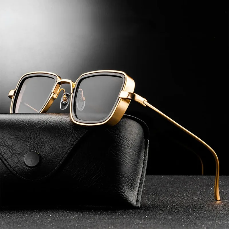 New Vintage Metal Steampunk Sunglasses Men Women Square Sun Glasses For Men Women Stylish Retro Brand Shades Male Female UV400 
New Vintage Metal Steampunk Sunglasses Men Women Square Sun Glasses For Men Women Stylish Retro Brand Shades Male Female UV400