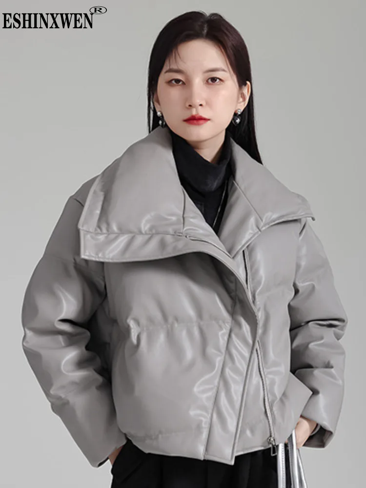 Eshin Turn Down Collar Long Sleeve Sold Color PU Leather Down Jackets For Women 2023 Winter Fashion Female New Y2k Wear TH5932
Eshin Turn Down Collar Long Sleeve Sold Color PU Leather Down Jackets For Women 2023 Winter Fashion Female New Y2k Wear TH5932