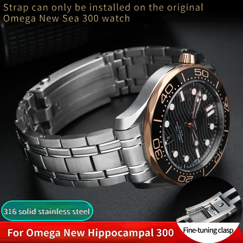 316L High quality For Omega new Seamaster 300 watchband 20m Stainless steel strap chain Observatory 210 Men Bracelet accessories
316L High quality For Omega new Seamaster 300 watchband 20m Stainless steel strap chain Observatory 210 Men Bracelet accessories