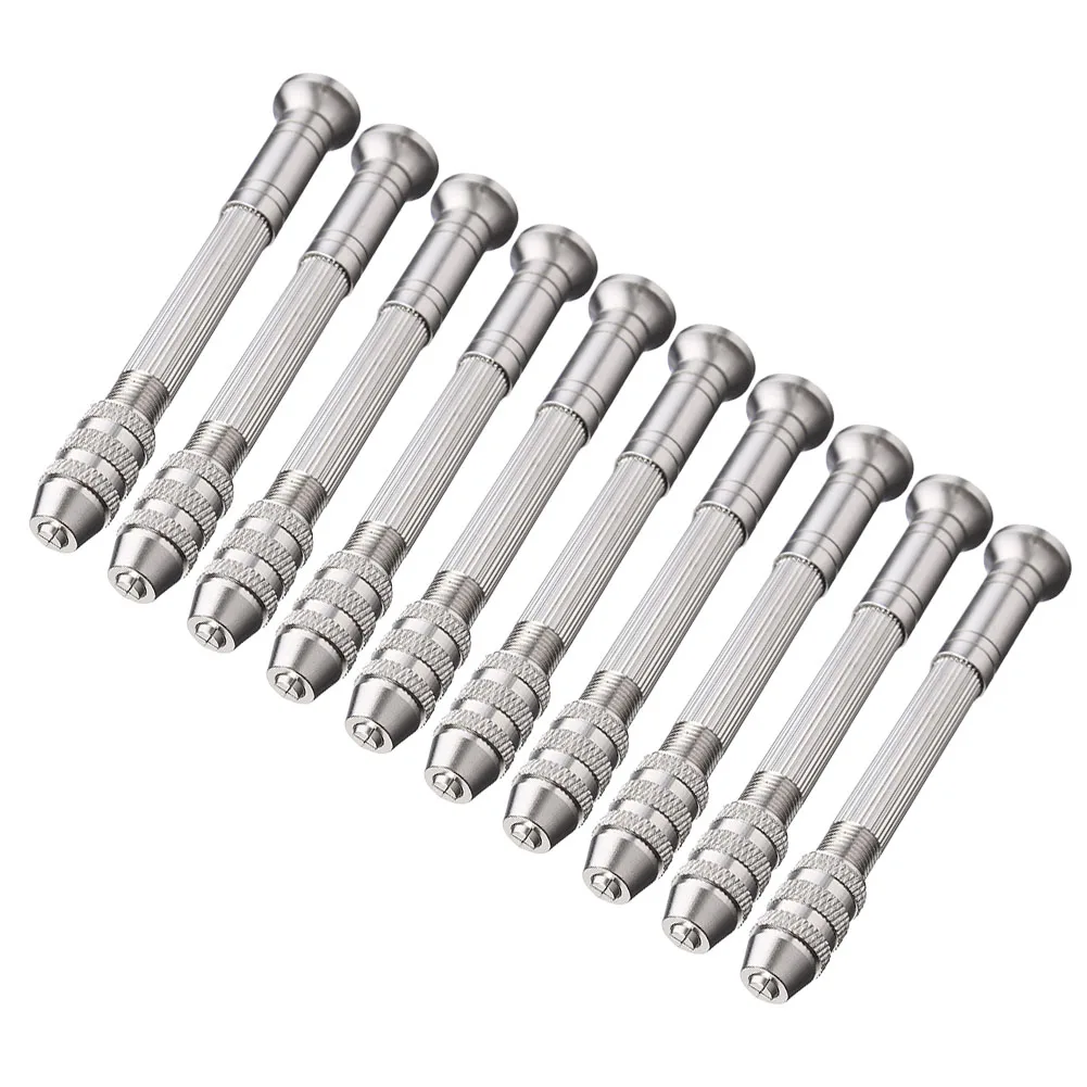 10pcs 0.3-3.2mm Hand Drill Aluminum Alloy Hand Drill Chuck Round Head Hand Drill For Wood Plastic Rubber Drilling Jewelry Tool
10pcs 0.3-3.2mm Hand Drill Aluminum Alloy Hand Drill Chuck Round Head Hand Drill For Wood Plastic Rubber Drilling Jewelry Tool