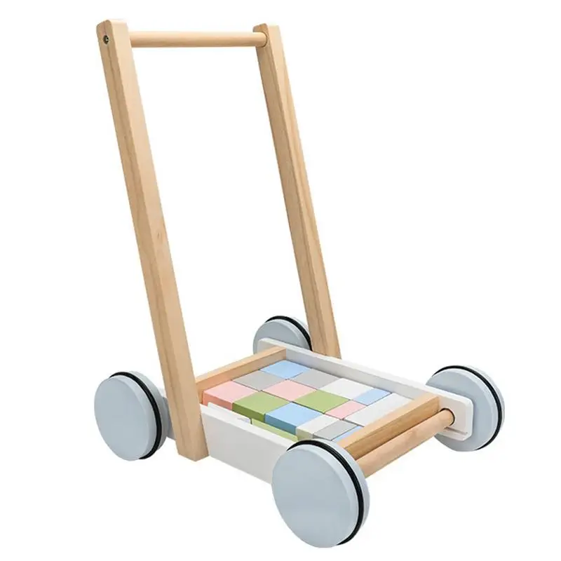 

Wooden Baby Walkers For Girls Boys Wooden Push Toy & Toddler Activity Walker Baby Stroller Toddler Toys Educational Toys For