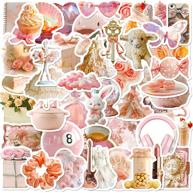 10/30/50PCS Cute Pink Ballet PVC Sticky Sticker Aesthetic DIY Korean Stationery Decoration Scrapbooking School Supplies for Kids
10/30/50PCS Cute Pink Ballet PVC Sticky Sticker Aesthetic DIY Korean Stationery Decoration Scrapbooking School Supplies for Kids