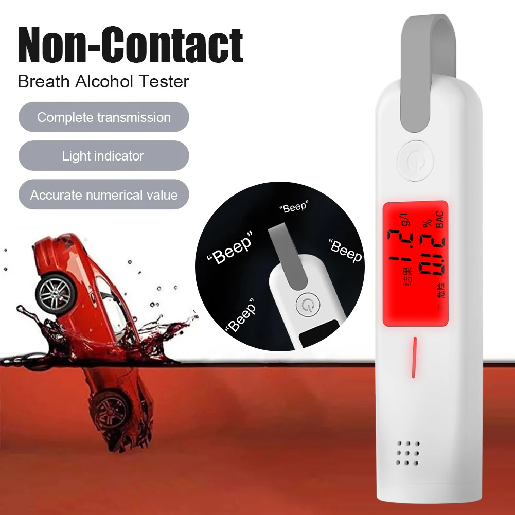 Car Automatic Alcohol Tester Professional Breath Tester LED Display Portable USB Rechargeable Breathalyzer Alcohol Test Tools
Car Automatic Alcohol Tester Professional Breath Tester LED Display Portable USB Rechargeable Breathalyzer Alcohol Test Tools