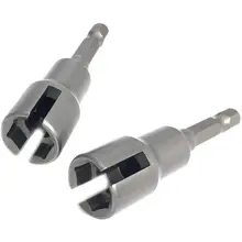 2pcs Power Wing Nut Driver Set Slot Wing nuts Drill Bit Socket Wrench 1/4" Hex Shank for Panel Nuts screws eye C hook bolt
2pcs Power Wing Nut Driver Set Slot Wing nuts Drill Bit Socket Wrench 1/4" Hex Shank for Panel Nuts screws eye C hook bolt