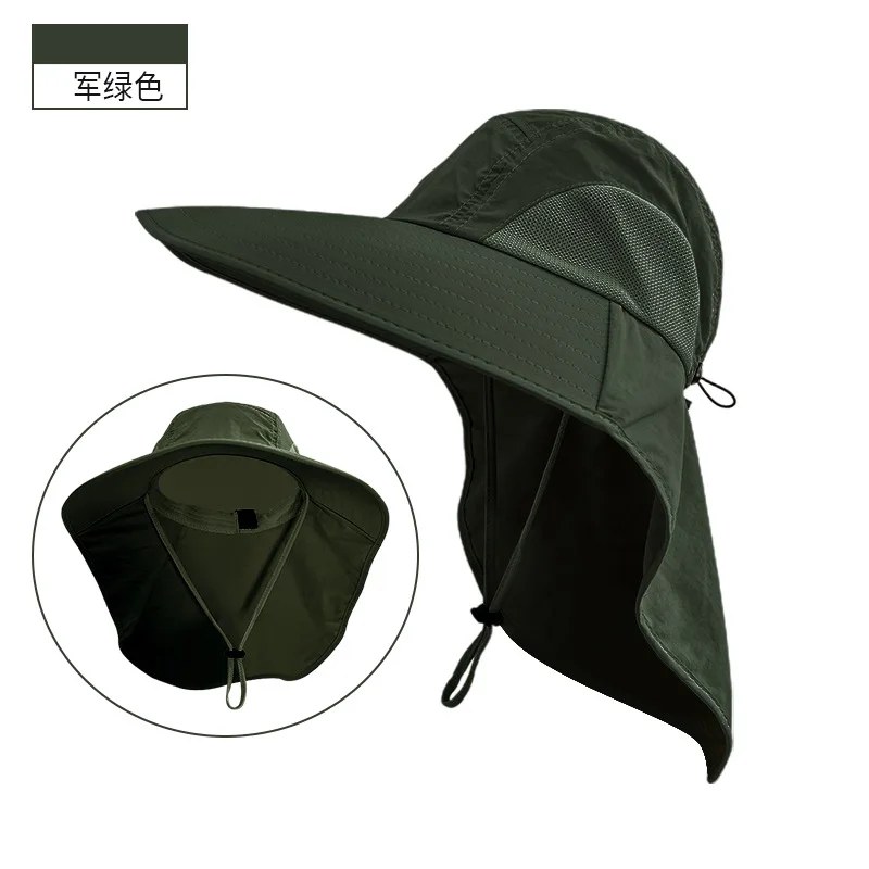 Outdoor Fisherman Hat Wide Brim Bucket Hat with Neck Cover Men Summer Breathable Mesh Sun Protection Visor Anti UV Cap Unisex
Outdoor Fisherman Hat Wide Brim Bucket Hat with Neck Cover Men Summer Breathable Mesh Sun Protection Visor Anti UV Cap Unisex