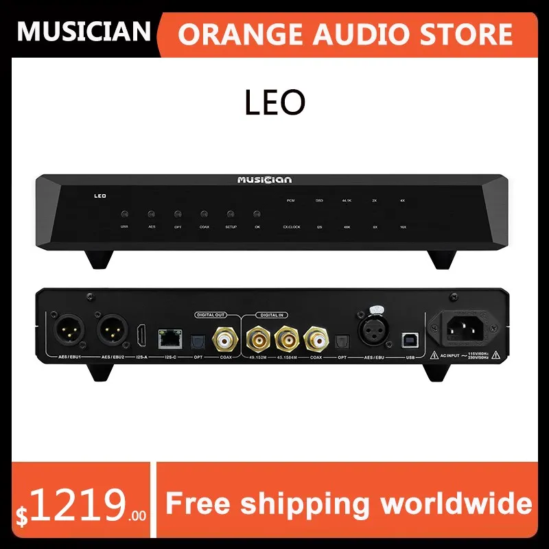 MUSICIAN LEO High Performance Digital interface USB thesycon Drive ARM STM32F446 Optical Isolated input FPGA DSP I2S interface
MUSICIAN LEO High Performance Digital interface USB thesycon Drive ARM STM32F446 Optical Isolated input FPGA DSP I2S interface