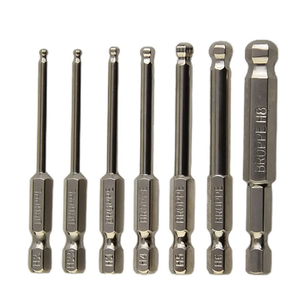 1pc 65mm 1/4 Inch Hex Alloy Steel Ball End Screwdriver Bit Repair Tools Hand Tools Accessories H2.5/H3/H4/H5/H6/H8
1pc 65mm 1/4 Inch Hex Alloy Steel Ball End Screwdriver Bit Repair Tools Hand Tools Accessories H2.5/H3/H4/H5/H6/H8