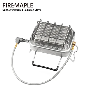 Fire-Maple Sunflower 파이어 메이플 해바라기 적외선 방사선 스토브, 다기능 캠핑 화구 분할 스토브, 휴대용 가스 히터 워머, 1800W