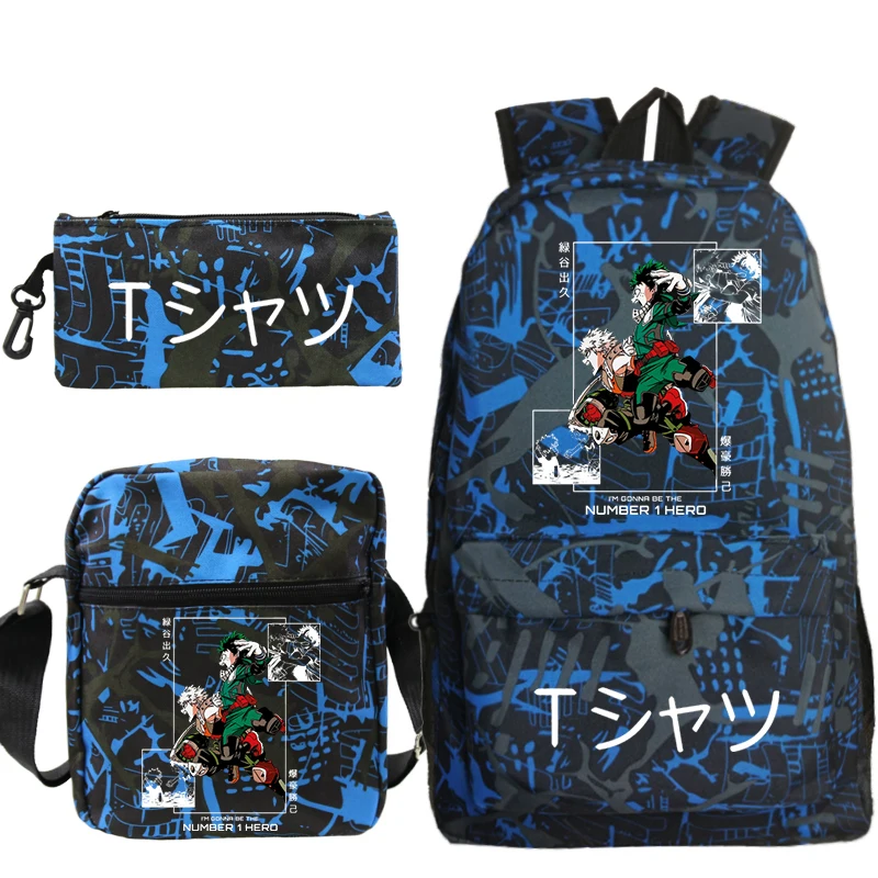 Anime My Hero Academia School Bags Boys Girls Cartoon Rucksack 3pcs Set Boku No Hero Academia Bookbag Children Backpacks Gift
Anime My Hero Academia School Bags Boys Girls Cartoon Rucksack 3pcs Set Boku No Hero Academia Bookbag Children Backpacks Gift