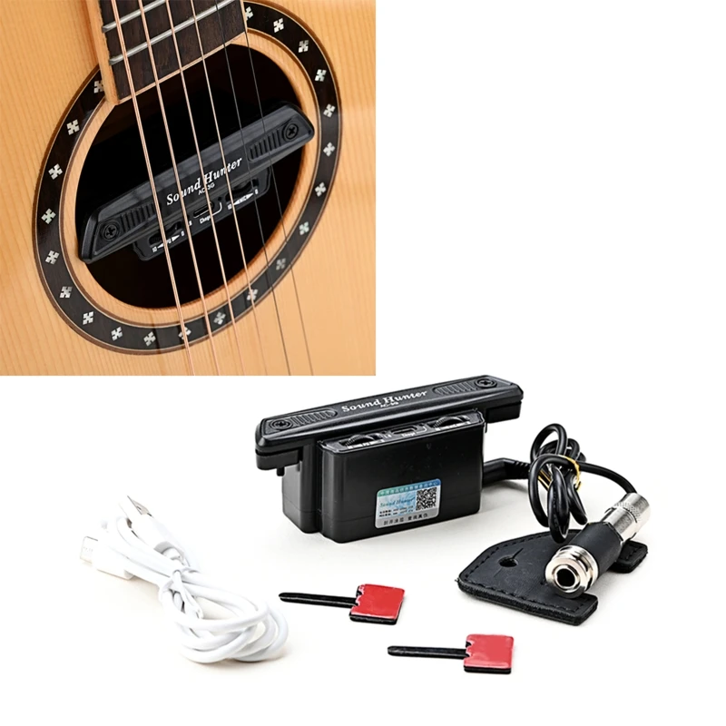 Durable Acoustic Active Guitar Pickup Sound Guitar Pickups Soundhole Pickup with Mic Pickup for Classic Acoustic Guitar
Durable Acoustic Active Guitar Pickup Sound Guitar Pickups Soundhole Pickup with Mic Pickup for Classic Acoustic Guitar